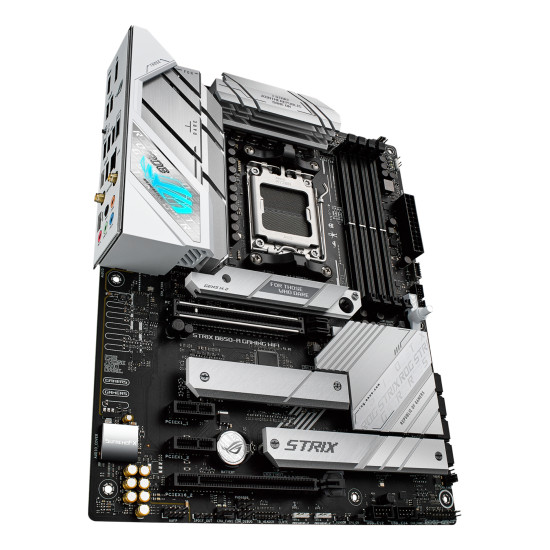 Mainboard|ASUS|AMD B650|SAM5|ATX|Memory DDR5|Memory slots 4|2xPCI-Express 4.0 1x|1xPCI-Express 4.0 16x|3xM.2|1xHDMI|1xDisplayPort|4xUSB 2.0|3xUSB 3.2|2xUSB-C|1xRJ45|5xAudio port|ROGSTRIXB650-AGAMWIFI Mainboard|ASUS|AMD B650|SAM5|ATX|Memory DDR5|Memory slots 4|2xPCI-Express 4.0 1x|1xPCI-Express 4.0 16x|3xM.2|1xHDMI|1xDisplayPort|4xUSB 2.0|3xUSB 3.2|2xUSB-C|1xRJ45|5xAudio port|ROGSTRIXB650-AGAMWIFI