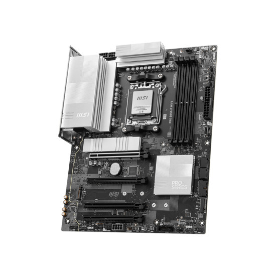 Mainboard|MSI|AMD B850|SAM5|ATX|Memory DDR5|Memory slots 4|4xPCI-Express 16x|3xM.2|1xHDMI|1xAudio-In|1xAudio-Out|4xUSB 2.0|2xUSB 3.2|2xUSB-C|1xOptical S/PDIF|1xRJ45|PROB850-PWIFI Mainboard|MSI|AMD B850|SAM5|ATX|Memory DDR5|Memory slots 4|4xPCI-Express 16x|3xM.2|1xHDMI|1xAudio-In|1xAudio-Out|4xUSB 2.0|2xUSB 3.2|2xUSB-C|1xOptical S/PDIF|1xRJ45|PROB850-PWIFI