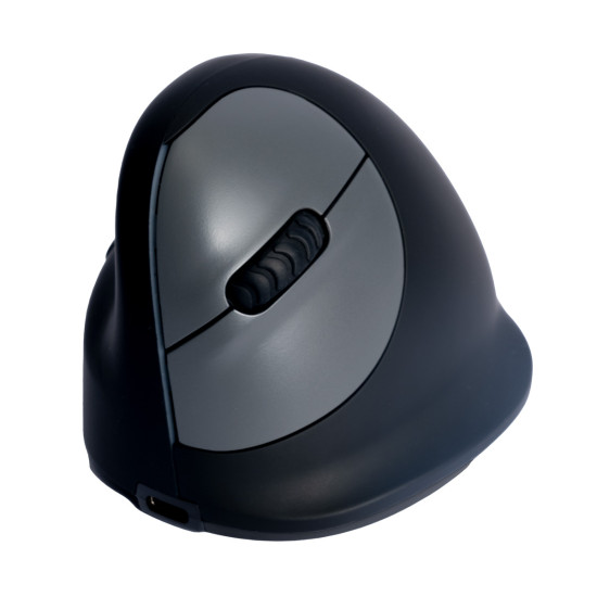 Ergonomic mouse R-Go HE Break with break software, medium (hand size 165-185 mm), left-handed, Bluetooth, black