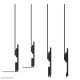 Neomounts AV2-500BL Videobar kit 43-110" - VESA - max 10 kg - universal Neomounts AV2-500BL Videobar kit 43-110" - VESA - max 10 kg - universal