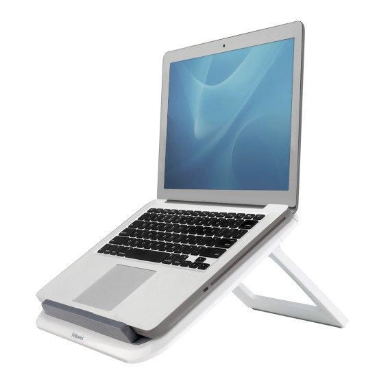 Fellowes Laptop Stand for Desk - I-Spire Quick Lift Adjustable Laptop Stand for the Home and Office - Portable Laptop Stand with 7 Height Adjustments - Max Monitor Size 17", Max Weight 4KG - White Fellowes Laptop Stand for Desk - I-Spire Quick Lift Adjustable Laptop Stand for the Home and Office - Portable Laptop Stand with 7 Height Adjustments - Max Monitor Size 17", Max Weight 4KG - White