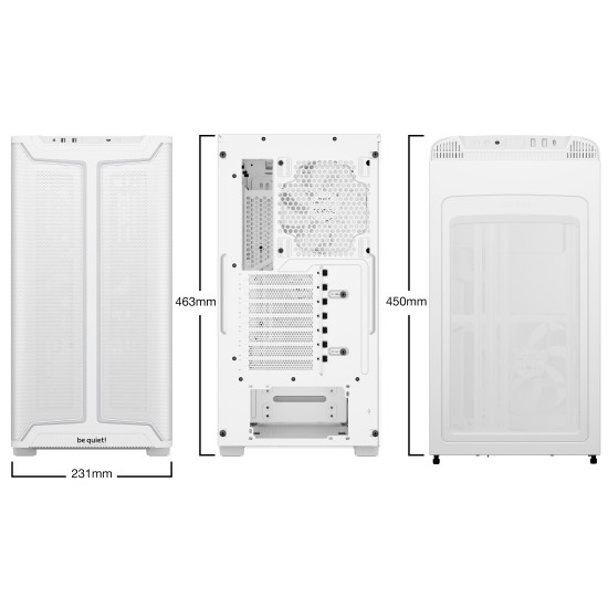 be quiet! Pure Base 501 DX White Midi Tower be quiet! Pure Base 501 DX White Midi Tower