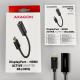 Axagon RVD-HI14N video cable adapter 0.18 m DisplayPort HDMI Black Axagon RVD-HI14N video cable adapter 0.18 m DisplayPort HDMI Black