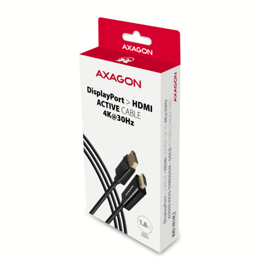 Axagon RVD-HI14C2 video cable adapter 1.8 m HDMI Type A (Standard) DisplayPort Black Axagon RVD-HI14C2 video cable adapter 1.8 m HDMI Type A (Standard) DisplayPort Black