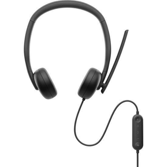 DELL WH3024 Headset Wired Head-band Calls/Music USB Type-C Black DELL WH3024 Headset Wired Head-band Calls/Music USB Type-C Black