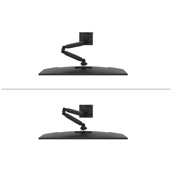 Neomounts DS60-600BL1 Monitor arm 10-32" - Quick-fix - 180°-stop