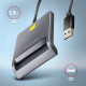 CARD READER FLAT SMARTCARD/ID/USB2.0 1.3M CRE-SM3T AXAGON CARD READER FLAT SMARTCARD/ID/USB2.0 1.3M CRE-SM3T AXAGON
