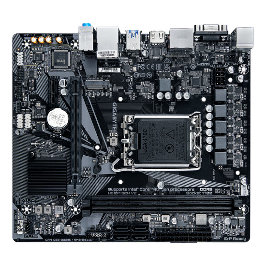 Mainboard|GIGABYTE|Intel H610|LGA1700|Micro-ATX|Memory DDR5|Memory slots 2|1xPCI-Express 3.0 1x|1xPCI-Express 4.0 16x|1xM.2|1x15pin D-sub|1xHDMI|2xDisplayPort|4xUSB 2.0|2xUSB 3.2|1xPS/2|1xRJ45|3xAudio port|H610MS2HV21.0 Mainboard|GIGABYTE|Intel H610|LGA1700|Micro-ATX|Memory DDR5|Memory slots 2|1xPCI-Express 3.0 1x|1xPCI-Express 4.0 16x|1xM.2|1x15pin D-sub|1xHDMI|2xDisplayPort|4xUSB 2.0|2xUSB 3.2|1xPS/2|1xRJ45|3xAudio port|H610MS2HV21.0