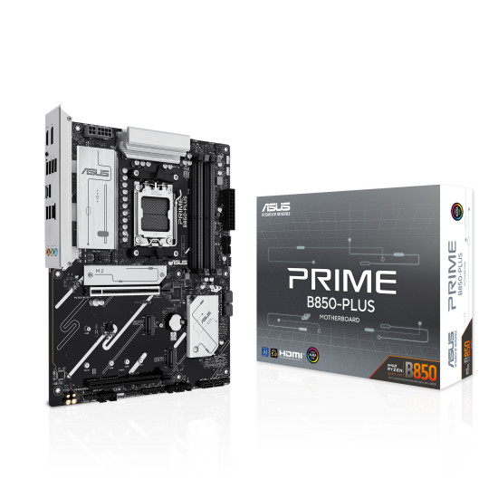 Mainboard|ASUS|AMD B850|SAM5|ATX|Memory DDR5|Memory slots 4|1xPCI-Express 4.0 16x|1xPCI-Express 5.0 16x|3xM.2|1xHDMI|1xDisplayPort|2xUSB 2.0|5xUSB 3.2|1xUSB-C|1xRJ45|3xAudio port|PRIMEB850-PLUS Mainboard|ASUS|AMD B850|SAM5|ATX|Memory DDR5|Memory slots 4|1xPCI-Express 4.0 16x|1xPCI-Express 5.0 16x|3xM.2|1xHDMI|1xDisplayPort|2xUSB 2.0|5xUSB 3.2|1xUSB-C|1xRJ45|3xAudio port|PRIMEB850-PLUS