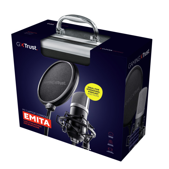 Trust 21753 microphone Black Studio microphone Trust 21753 microphone Black Studio microphone