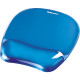 Fellowes Mouse Mat Wrist Support - Crystals Gel Mouse Pad with Non Slip Rubber Base - Ergonomic Mouse Mat for Computer, Laptop, Home Office Use - Compatible with Laser and Optical Mice - Blue Fellowes Mouse Mat Wrist Support - Crystals Gel Mouse Pad with Non Slip Rubber Base - Ergonomic Mouse Mat for Computer, Laptop, Home Office Use - Compatible with Laser and Optical Mice - Blue