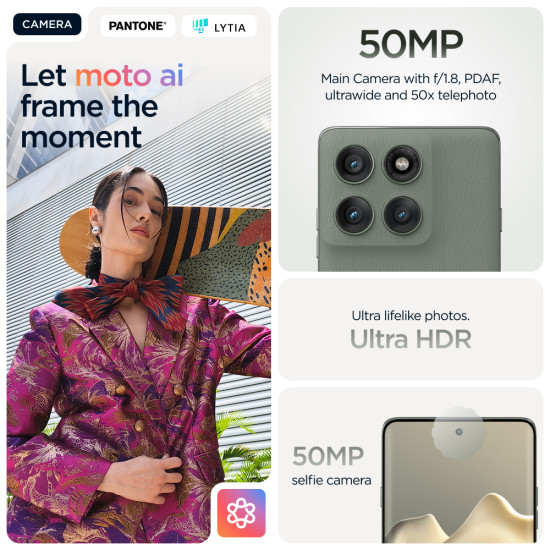 Motorola edge 60 pro 16.9 cm (6.67") Dual SIM Android 15 5G USB Type-C 12 GB 512 GB 6000 mAh Grey Motorola edge 60 pro 16.9 cm (6.67") Dual SIM Android 15 5G USB Type-C 12 GB 512 GB 6000 mAh Grey