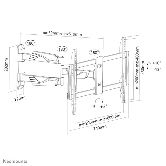 Neomounts tv wall mount
