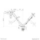 Neomounts DS70-700BL2 Monitor arm 17-27" - gas spring Neomounts DS70-700BL2 Monitor arm 17-27" - gas spring