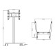 M Display Stand 180 Single Black M Display Stand 180 Single Black