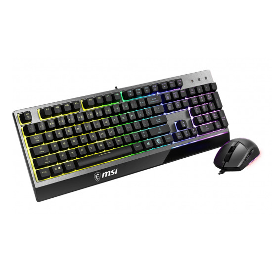 VIGOR GK30 COMBO RGB MEMchanical Gaming Keyboard + Clutch GM11 Gaming Mouse ' UK Layout, 6-Zone RGB Lighting Keyboard, Dual-Zone RGB Lighting Mouse, 5000 DPI Optical Sensor, RGB Mystic Light'