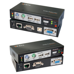 300m CAT5 KVM Extender Combo, USB and VGA