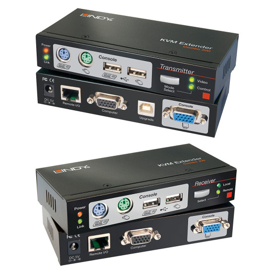 300m CAT5 KVM Extender Combo, USB and VGA 300m CAT5 KVM Extender Combo, USB and VGA
