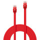 Lindy 1m Cat.6 U/UTP Flat Cable, Red Lindy 1m Cat.6 U/UTP Flat Cable, Red