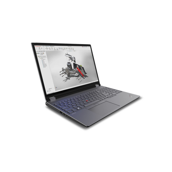 Lenovo ThinkPad P16 Gen 2 Intel® Core™ i7 i7-14700HX Mobile workstation 40.6 cm (16") WQXGA 32 GB DDR5-SDRAM 1 TB SSD NVIDIA RTX 2000 Ada Wi-Fi 6E (802.11ax) Windows 11 Pro Nordic Grey, Black