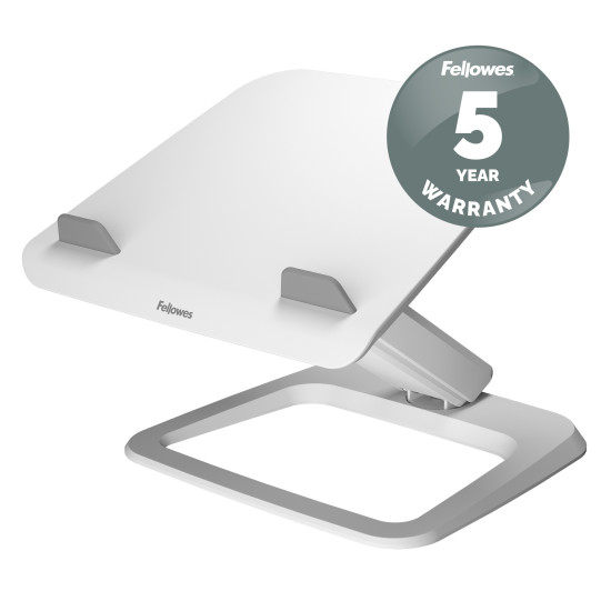 Fellowes Laptop Stand for Desk - Hana LT Laptop Stand for the Home and Office - Adjustable Laptop Stand with 3 Height Adjustments - Max Monitor Size 19", Max Weight 4.5KG - White Fellowes Laptop Stand for Desk - Hana LT Laptop Stand for the Home and Office - Adjustable Laptop Stand with 3 Height Adjustments - Max Monitor Size 19", Max Weight 4.5KG - White