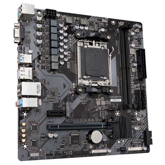 GIGABYTE A620M S2H Motherboard - Supports AMD Ryzen 8000 CPUs, 5+2+2 Phases Digital VRM, up to 7200MHz DDR5 (OC), 1xPCIe 4.0 M.2, GbE LAN, USB 3.2 Gen 1 GIGABYTE A620M S2H Motherboard - Supports AMD Ryzen 8000 CPUs, 5+2+2 Phases Digital VRM, up to 7200MHz DDR5 (OC), 1xPCIe 4.0 M.2, GbE LAN, USB 3.2 Gen 1
