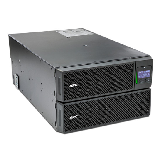 APC Smart-UPS On-Line SRT8KRMXLI - 8kW/VA, 6x C13 + 4x C19 + hardwire 1phase output, rack mountable, Embedded NMC APC Smart-UPS On-Line SRT8KRMXLI - 8kW/VA, 6x C13 + 4x C19 + hardwire 1phase output, rack mountable, Embedded NMC