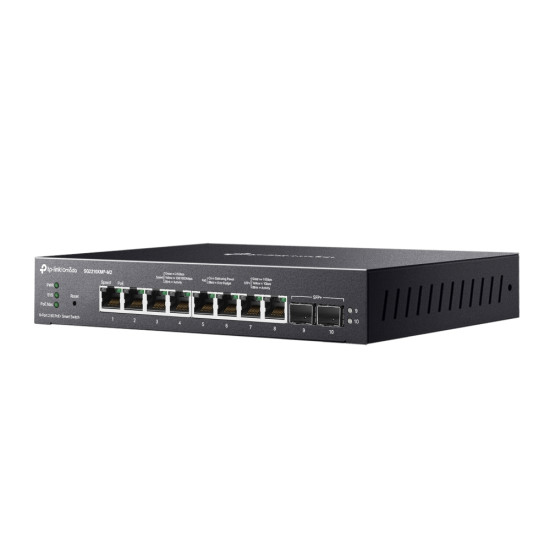 TP-Link Omada 8-Port 2.5GBASE-T and 2-Port 10GE SFP+ Smart Switch with 8-Port PoE+ TP-Link Omada 8-Port 2.5GBASE-T and 2-Port 10GE SFP+ Smart Switch with 8-Port PoE+