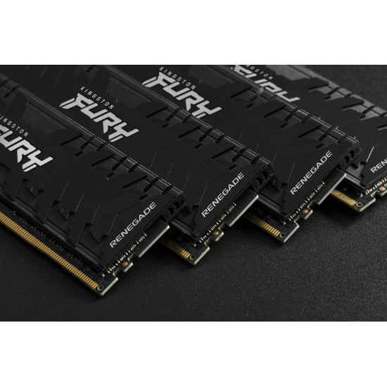Kingston Technology FURY 16GB 3200MT/s DDR4 CL16 DIMM (Kit of 2) Renegade Black Kingston Technology FURY 16GB 3200MT/s DDR4 CL16 DIMM (Kit of 2) Renegade Black