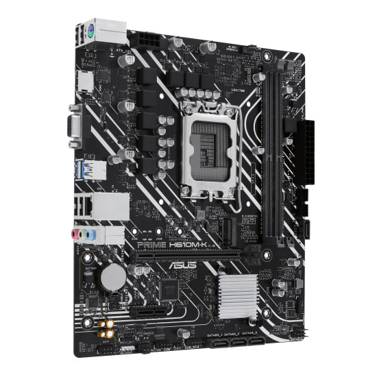 Mainboard|ASUS|Intel H610|LGA1700|Micro-ATX|Memory DDR5|Memory slots 2|1xPCI-Express 3.0 1x|1xPCI-Express 4.0 16x|1xM.2|1x15pin D-sub|1xHDMI|4xUSB 2.0|2xUSB 3.2|1xPS/2|1xRJ45|3xAudio port|PRIMEH610M-K Mainboard|ASUS|Intel H610|LGA1700|Micro-ATX|Memory DDR5|Memory slots 2|1xPCI-Express 3.0 1x|1xPCI-Express 4.0 16x|1xM.2|1x15pin D-sub|1xHDMI|4xUSB 2.0|2xUSB 3.2|1xPS/2|1xRJ45|3xAudio port|PRIMEH610M-K