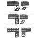 Neomounts WL30-265BL1 TV mount wall 43-85" Samsung screens - ultra-flat