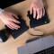 Ergonomic keyboard R-Go Split Break with break software, ergonomic split keyboard, QWERTY (UK), Bluetooth, black