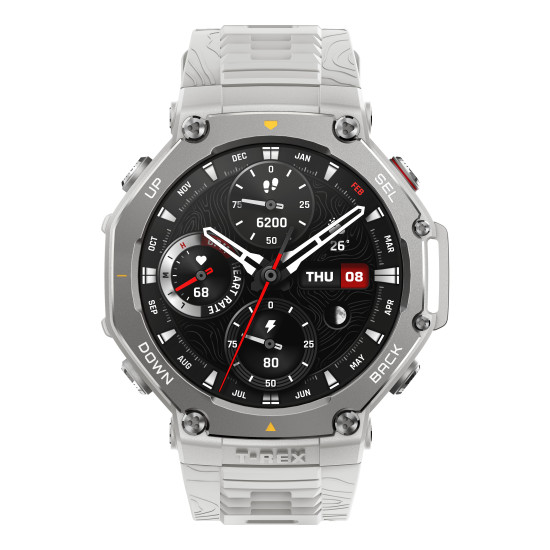 Amazfit T-Rex 3 3.81 cm (1.5") AMOLED Digital 480 x 480 pixels Touchscreen Stainless steel GPS (satellite) Amazfit T-Rex 3 3.81 cm (1.5") AMOLED Digital 480 x 480 pixels Touchscreen Stainless steel GPS (satellite)