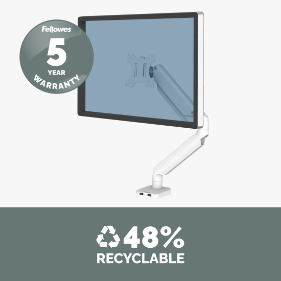 Fellowes Eppa 9683201 monitor mount / stand 101.6 cm (40") Desk White Fellowes Eppa 9683201 monitor mount / stand 101.6 cm (40") Desk White