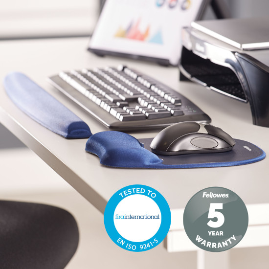 Memory Foam Mouse Pad/Wrist Rest Sapphire Memory Foam Mouse Pad/Wrist Rest Sapphire