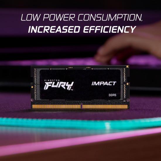64GB 5600MT/s DDR5 CL40 SODIMM (Kit of 2) FURY Impact PnP 64GB 5600MT/s DDR5 CL40 SODIMM (Kit of 2) FURY Impact PnP