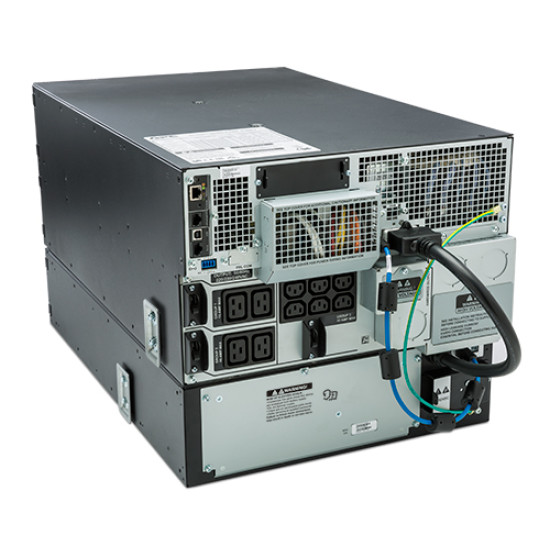 APC Smart-UPS On-Line SRT8KRMXLI - 8kW/VA, 6x C13 + 4x C19 + hardwire 1phase output, rack mountable, Embedded NMC APC Smart-UPS On-Line SRT8KRMXLI - 8kW/VA, 6x C13 + 4x C19 + hardwire 1phase output, rack mountable, Embedded NMC