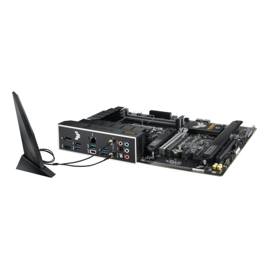 Mainboard|ASUS|Intel B760 Express|LGA1700|ATX|Memory DDR5|Memory slots 4|2xPCI-Express 3.0 1x|1xPCI-Express 3.0 16x|1xPCI-Express 5.0 16x|3xM.2|1xHDMI|1xDisplayPort|1xUSB 2.0|4xUSB 3.2|1xUSB-C|1xOptical S/PDIF|1xRJ45|5xAudio port|TUFGAMINGB760-PLUSWIFI Mainboard|ASUS|Intel B760 Express|LGA1700|ATX|Memory DDR5|Memory slots 4|2xPCI-Express 3.0 1x|1xPCI-Express 3.0 16x|1xPCI-Express 5.0 16x|3xM.2|1xHDMI|1xDisplayPort|1xUSB 2.0|4xUSB 3.2|1xUSB-C|1xOptical S/PDIF|1xRJ45|5xAudio port|TUFGAMINGB760-PLUSWIFI