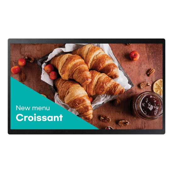 Samsung QB24C Digital signage flat panel 61 cm (24") LED Wi-Fi 250 cd/m² Full HD Black Built-in processor Tizen 16/7 Samsung QB24C Digital signage flat panel 61 cm (24") LED Wi-Fi 250 cd/m² Full HD Black Built-in processor Tizen 16/7