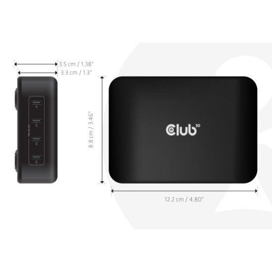 CLUB3D CAC-1918 mobile device charger Universal Black AC CLUB3D CAC-1918 mobile device charger Universal Black AC