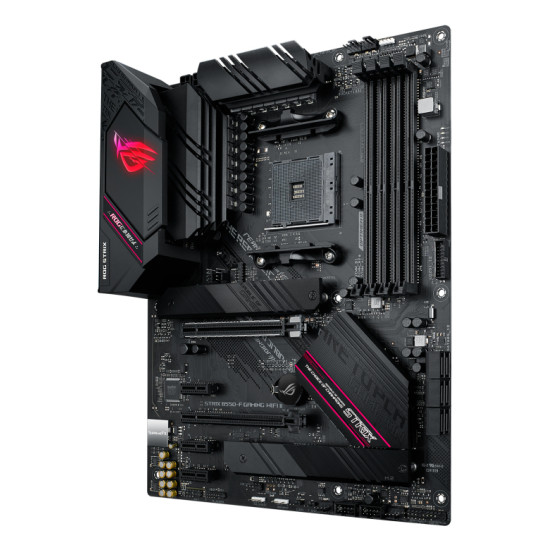 Mainboard|ASUS|AMD B550|SAM4|ATX|Memory DDR4|Memory slots 4|3xPCI-Express 3.0 1x|1xPCI-Express 3.0 4x|1xPCI-Express 4.0 16x|2xM.2|1xHDMI|1xDisplayPort|2xAudio-In|3xAudio-Out|2xUSB 2.0|5xUSB 3.2|1xUSB type C|1xOptical S/PDIF|1xRJ45|2xRF-Out|STRIXB550-FGAMW Mainboard|ASUS|AMD B550|SAM4|ATX|Memory DDR4|Memory slots 4|3xPCI-Express 3.0 1x|1xPCI-Express 3.0 4x|1xPCI-Express 4.0 16x|2xM.2|1xHDMI|1xDisplayPort|2xAudio-In|3xAudio-Out|2xUSB 2.0|5xUSB 3.2|1xUSB type C|1xOptical S/PDIF|1xRJ45|2xRF-Out|STRIXB550-FGAMW