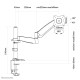 Neomounts FPMA-D950 Monitor arm 13-27" - gas spring Neomounts FPMA-D950 Monitor arm 13-27" - gas spring