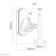 Neomounts NM-WS130BLACK Sonos Play1 and Play3 speaker wall mount - full motion Neomounts NM-WS130BLACK Sonos Play1 and Play3 speaker wall mount - full motion