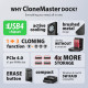 ADSA-M2C44 USB4 docking station for 4x M.2 NVMe SSDs, cloning