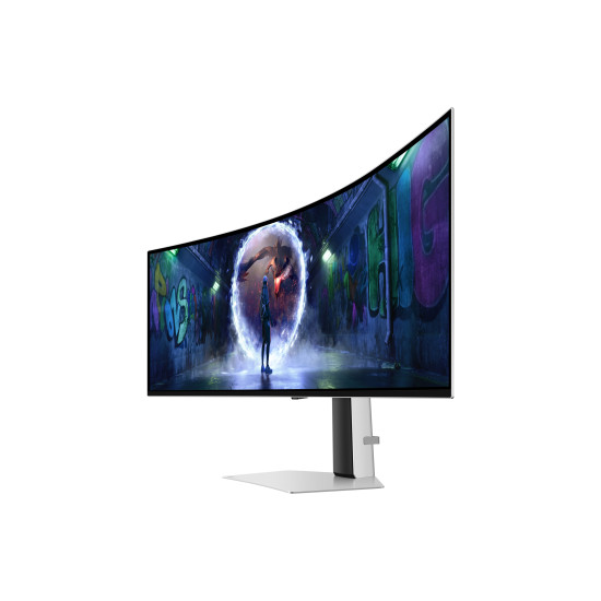 Samsung G93SD computer monitor 124.5 cm (49") 5120 x 1440 pixels Dual QHD OLED Silver Samsung G93SD computer monitor 124.5 cm (49") 5120 x 1440 pixels Dual QHD OLED Silver