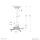 NEOMOUNTS BY NEWSTAR PROJECTOR CEILING MOUNT (HEIGHT ADJUSTABLE: 60-90 CM) NEOMOUNTS BY NEWSTAR PROJECTOR CEILING MOUNT (HEIGHT ADJUSTABLE: 60-90 CM)