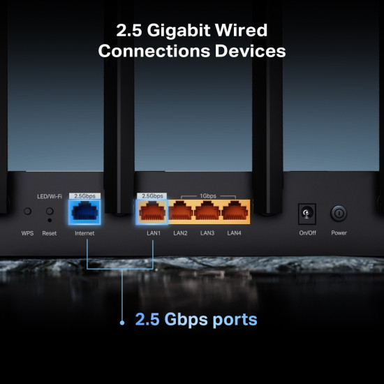 TP-Link Archer BE400 wireless router 2.5 Gigabit Ethernet Dual-band (2.4 GHz / 5 GHz) Black TP-Link Archer BE400 wireless router 2.5 Gigabit Ethernet Dual-band (2.4 GHz / 5 GHz) Black