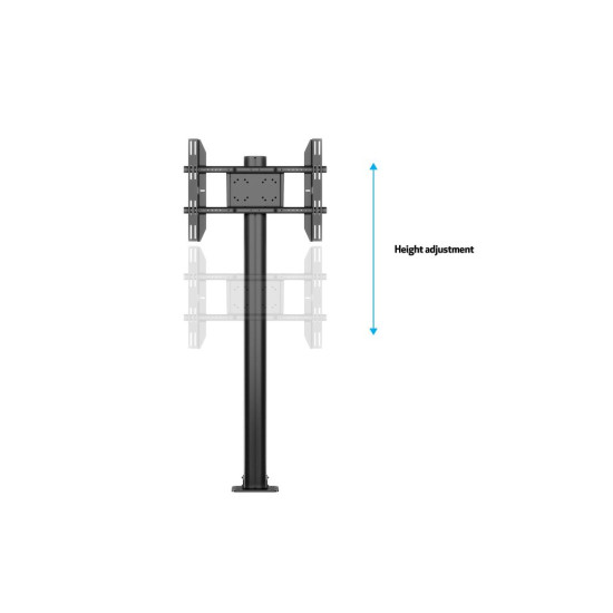 M Display Stand 180 Single Black w, Floormount