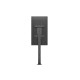 M Display Stand 180 Single Black w, Floormount