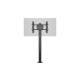 M Display Stand 180 Single Black w, Floormount